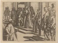 The Betrothal of Margaret of Austria to Philip III, King of Spain, 1612. Creator: Raffaello Schiaminossi