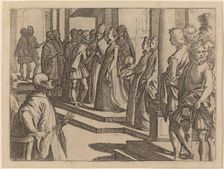 The Betrothal of Margaret of Austria to Philip III, King of Spain, 1612. Creator: Raffaello Schiaminossi