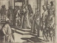 The Betrothal of Margaret of Austria to Philip III, King of Spain [verso], 1612. Creator: Raffaello Schiaminossi