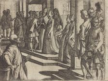 The Betrothal of Margaret of Austria to Philip III, King of Spain [verso], 1612. Creator: Raffaello Schiaminossi
