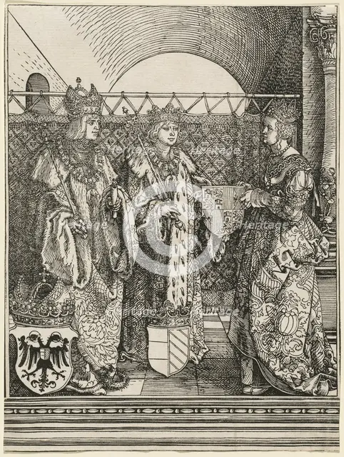 The Betrothal of Philip the Fair with Joan of Castile, 1515. Creator: Albrecht Durer.