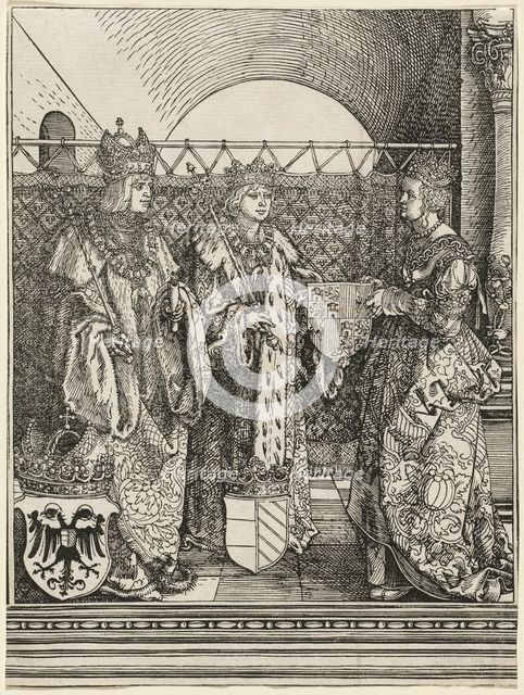 The Betrothal of Philip the Fair with Joan of Castile, 1515. Creator: Albrecht Durer.