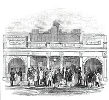 The Betting-Room, Newmarket, 1844. Creator: Unknown