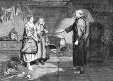 "The Bible and the Monk," by J. Pettie, in the Winter Exhibition, Suffolk-Street, 1865. Creator: W Thomas