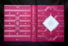 The Bible handed to Queen Elizabeth II during her coronation ceremony, 1953. Creator: Arthur Charles Kirby Ware