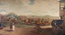 The Bibury Meeting early 19th century, (1922). Artist: C Turner