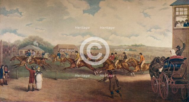 'The Bibury Meeting', early 19th century, (1922). Artist: C Turner.