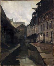 The Bievre, between rue Pascal and rue Broca, c1900. Creator: Germain Eugene Bonneton