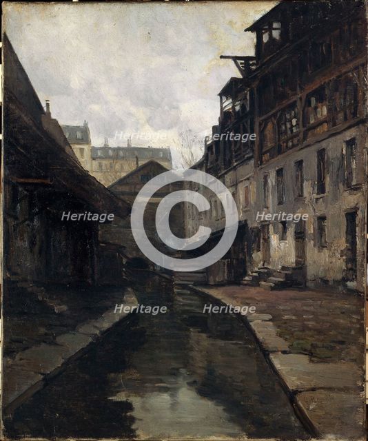 The Bievre, between rue Pascal and rue Broca, c1900. Creator: Germain Eugene Bonneton.