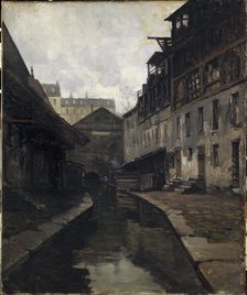 The Bievre, between rue Pascal and rue Broca, c1900. Creator: Germain Eugene Bonneton
