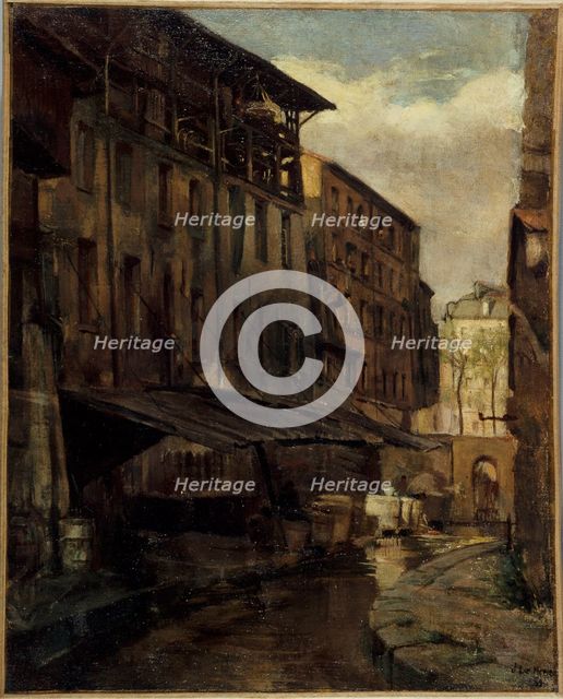 The Bievre, rue de Valence, c1899. Creator: JS Le Merle.