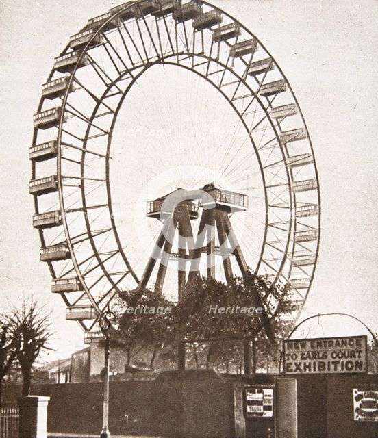 The Big Wheel, Earls Court, London, c1900.  Creator: Unknown.