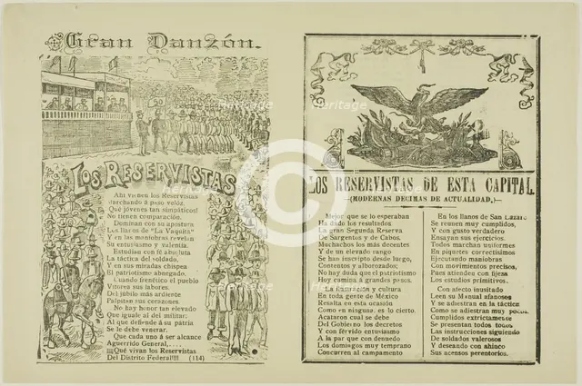 The Big Dance, The Reservists, n.d. Creator: José Guadalupe Posada.