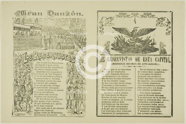 The Big Dance, The Reservists, n.d. Creator: José Guadalupe Posada.