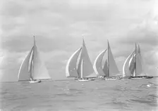 The Big Five J Class yachts racing downwind, 1934. Creator: Kirk & Sons of Cowes