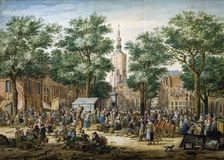 The Big Green Market in The Hague 1769. Artist: Paulus Constantijn la Fargue