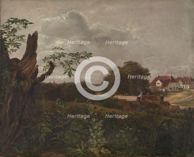 The Big Inn at Fredensborg, 1817. Creator: Johan Christian Dahl.