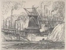 The Big Mill, Gary, Indiana, 1915. Creator: Joseph Pennell