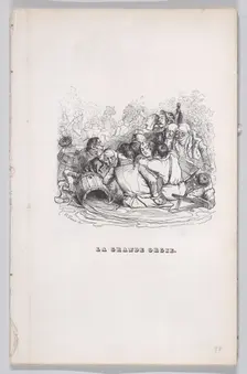 The Big Orgy from The Complete Works of Béranger, 1836. Creator: Henry Isidore Chevauchet