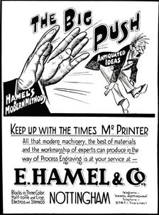 The Big Push - E. Hamel & Co. advert 1916. Artist: E Hamel & Co
