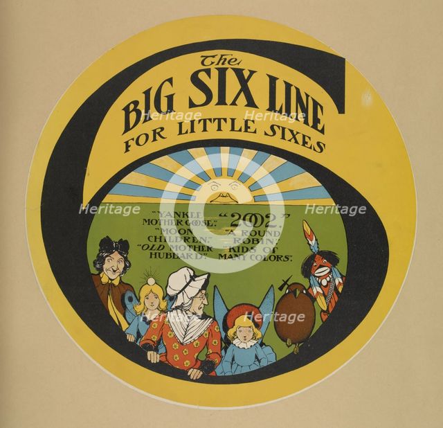 The big six line, c1895 - 1911. Creator: Unknown.