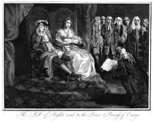 The Bill of Rights read to the Prince and Princess of Orange