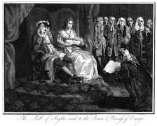 The Bill of Rights read to the Prince and Princess of Orange