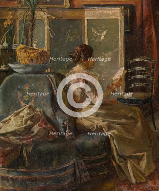 The Bill of the Dressmaker, 1901. Creator: Henri de Smeth.