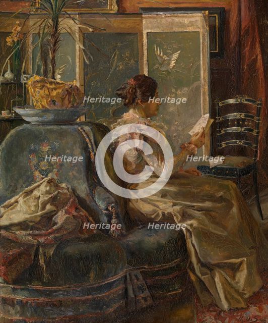The Bill of the Dressmaker, 1901. Creator: Henri de Smeth.