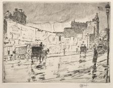 The Billboards, New York, 1896. Creator: Childe Hassam (American, 1859-1935)