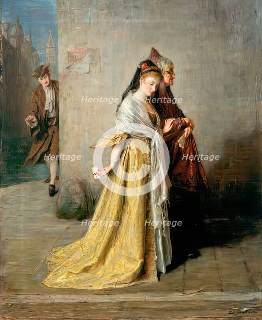 The Billet-Doux, 1869. Creator: Thomas Alexander Ferguson Graham.