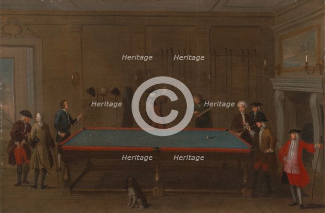 The Billiard Room, ca. 1725. Creator: Unknown.