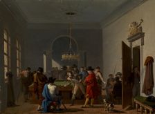The Billiard Room, after 1810. Creator: Nicolas Antoine Taunay