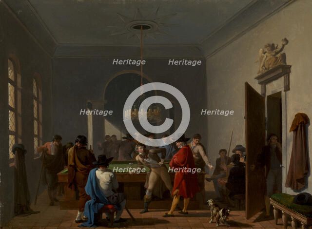 The Billiard Room, after 1810. Creator: Nicolas Antoine Taunay.