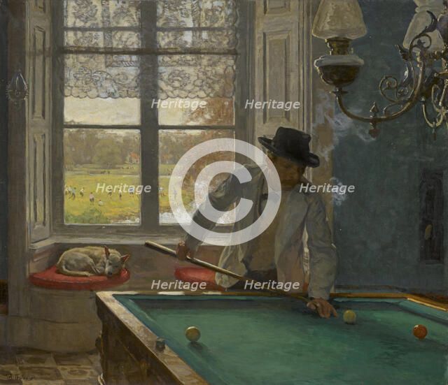 The Billiards Player , 1896. Creator: Tholen, Willem Bastiaan (1860-1931).