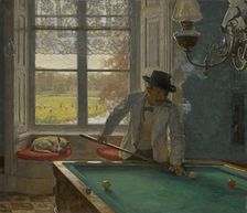 The Billiards Player , 1896. Creator: Tholen, Willem Bastiaan (1860-1931)