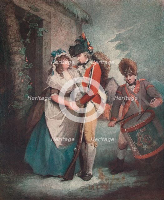 'The Billited Soldier's Departure', c1786-1813, (1909). Artist: George Graham.