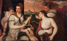 The Binding of Cupid (Original in the Galleria Borghese, Rome), late 18th century or early 19th cent Creator: Henry Howard