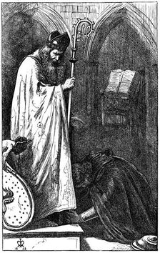 The Bishop and the Knight 1862. Artist: John Everett Millais