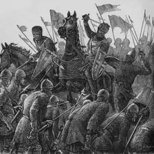 The Bishop of Durham's Charge at Falkirk 22 July 1298, (c1880)