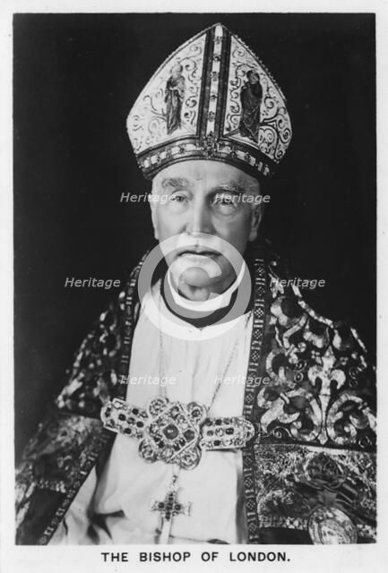 'The Bishop of London Dr Winnington-Ingram', 1937. Creator: Unknown.