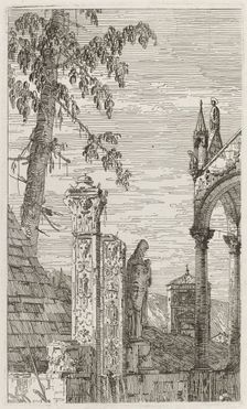 The Bishop's Tomb [center], c. 1735/1746. Creator: Canaletto