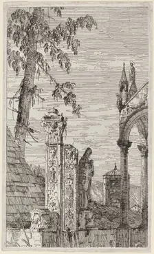 The Bishop's Tomb, c. 1735/1746. Creator: Canaletto