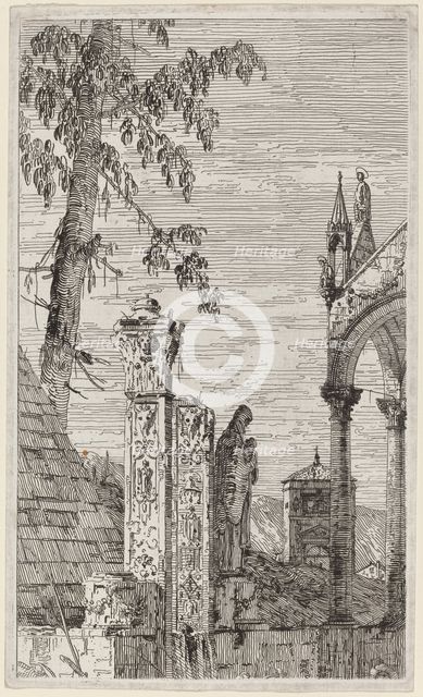 The Bishop's Tomb, c. 1735/1746. Creator: Canaletto.