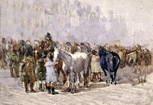 The Birmingham Horse Fair, 1841-49. Creator: David Cox the Elder