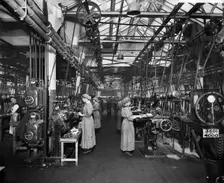 The Birmingham Small Arms factory, Small Heath, Birmingham, February 1917. Artist: Adolph Augustus Boucher
