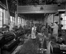 The Birmingham Small Arms factory, Small Heath, Birmingham, February 1917. Artist: H Bedford Lemere