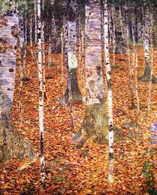 The birch forest 1903 by Gustav Klimt