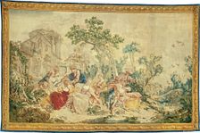 The Bird Catcher, from The Noble Pastoral, Beauvais, 1778/80. Creator: Manufacture Royale de Beauvais