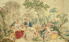 The Bird Catcher, from The Noble Pastoral, Beauvais, 1778/80. Creator: Manufacture Royale de Beauvais